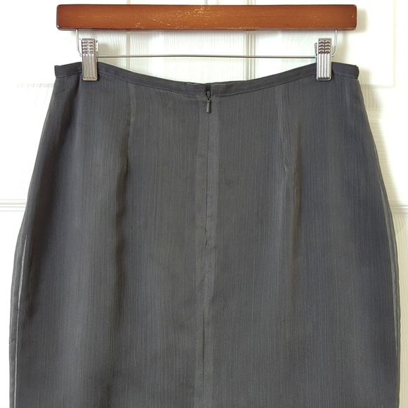 Express 90's Vintage Vine Embroidered & Beaded Straight Knee Length Skirt 9/10 - Picture 7 of 11